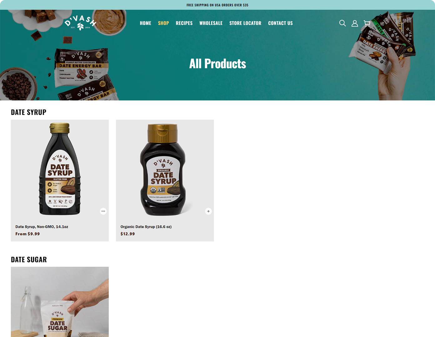 D'vash Organics product page